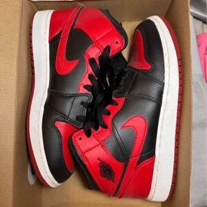 Kids Black and Red Sneakers